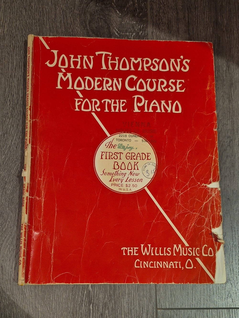 John Thomson Modern Course Piano Book - Vintage First Grade Book